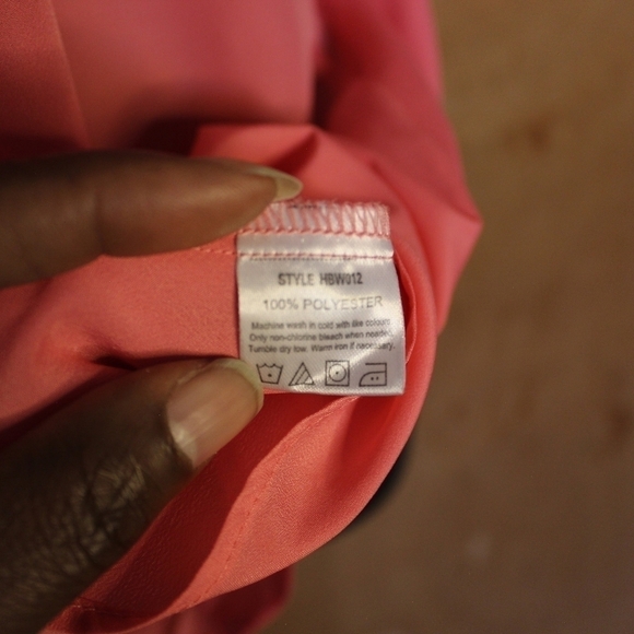 HARVÉ Bernard Asymmetrical Peach Colored Tank Top - Picture 5 of 7